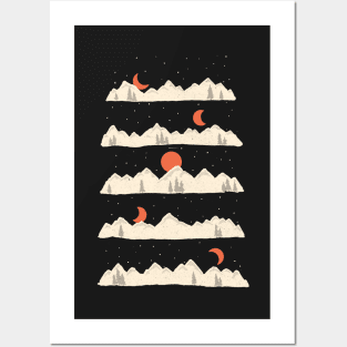 Moonrises...Moonsets... Posters and Art